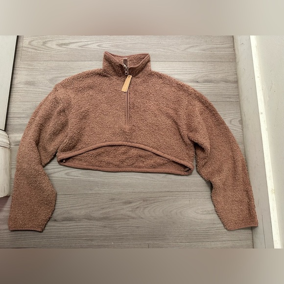 Skims Cozy Knit Cropped Pullover - NWT - Picture 2 of 4